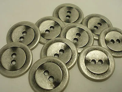 New Lot Of Antique Silver Metal Buttons 7/16  5/8  13/16 7/8  & Blazer Suit #S4 • $3.99