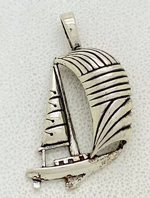 Kabana Sterling Silver Sailboat Pendant 1” 3.6g • $39.99