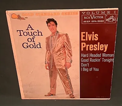 Elvis Presley EPA-5088 A Touch Of Gold EP Original 1959 Maroon Label • $167.16