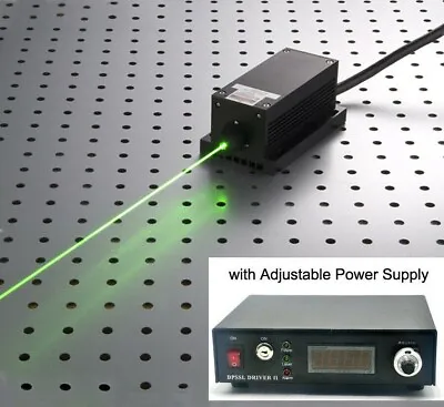 £945 • Buy 532nm 1W 1000mW Green Dot Laser Module TTL Analog TEC + Adjustable Power Supply