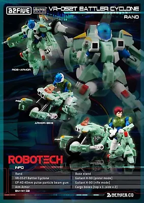 Robotech Mospeada VR-052T Battler Cyclone - New Generation Rand - Instock B2five • $69.99