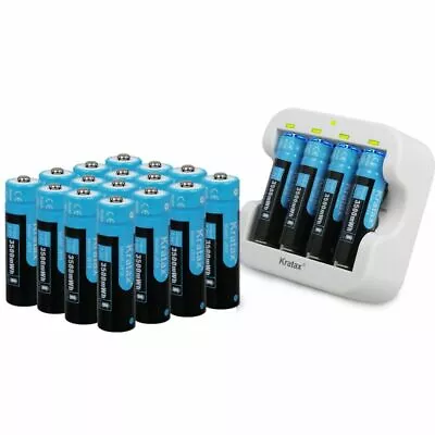 1.5V High Quality Large Quantity Of 3500mWh AA Li-ion Rechargeable Batteries LOT • $41.50