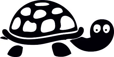 2-Turtle-Funny-Stickers-Decals-Car-Wall-Mirror-Window-130mmx70mm • £1.69