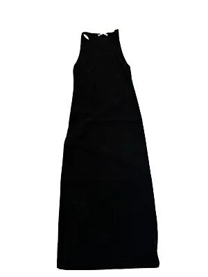 $5.16 • Buy ZARA Ribbed Tank Midi Dress - Black - Size Medium