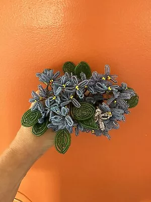 Vintage Glass Seed Bead Flowers Bouquets • $45