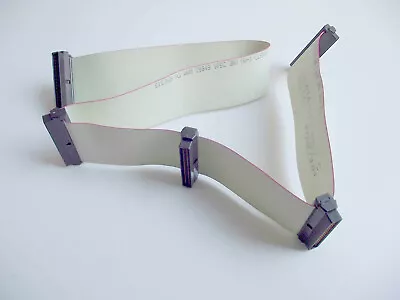 SCSI Cable LVD/SE 5 X 68 Pin Male Mini Sub-D Ribbon Cable + Removable Terminator • £11.99