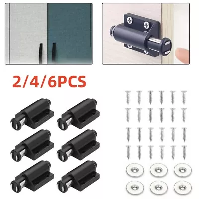 Kitchen Cupboard Drawer Cabinet Door Magnetic Pressure Catch Push To Open Latch • £3.99