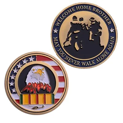 VIETNAM WAR Welcome Home Brother Challenge Coin Collectible Commemorative Coin • $1.95