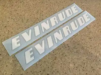 Evinrude Vintage Outboard Motor Decals 12  2-PAK FREE SHIP + FREE Fish Decal • $10