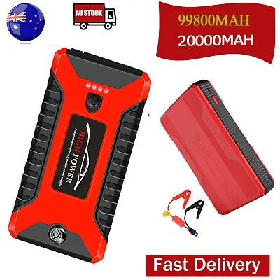 $34.19 • Buy 12V Car Jump Starter Power Bank Pack Booster Battery Vehicle Charger Portable AU