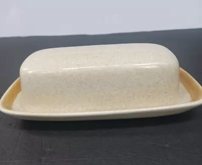 Vtg Mikasa Butter Dish - Stone Manor - (F5800) Tan- Japan - Great Condition  • $24.99