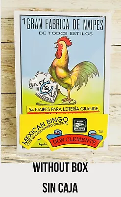 1 DON CLEMENTE Loteria Game Jumbo Deck Cards Baraja De Loteria Gigante Sin Caja • $17