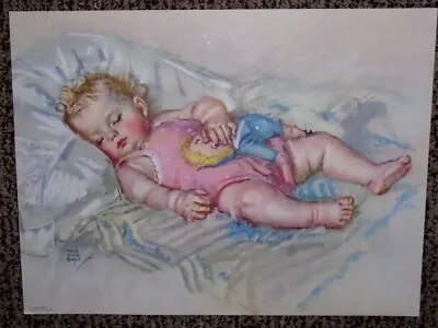 Maud Tousey Fangel Baby Rag Doll Never In A Frame 12 X9   Print 1940s • $14.99