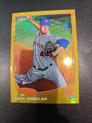 2013 Topps Chrome Zack Wheeler Rookie RC  Gold Refractor /50 • $68