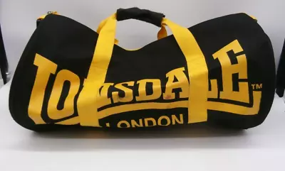 LONSDALE LONDON GYM DUFFLE BAG Men's Black/ Yellow. Pre Loved • £4.99