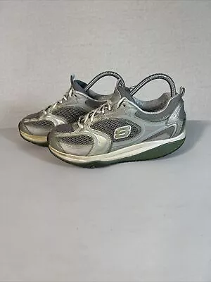 Skechers Shape-Ups Womens Size 8 Shoes XF Accelerators 12320 Blue Silver • $19.28