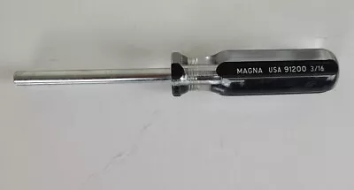 Magna Tools 3/16 Nut Driver Hollow Shaft Made In USA 91200 • $8.96