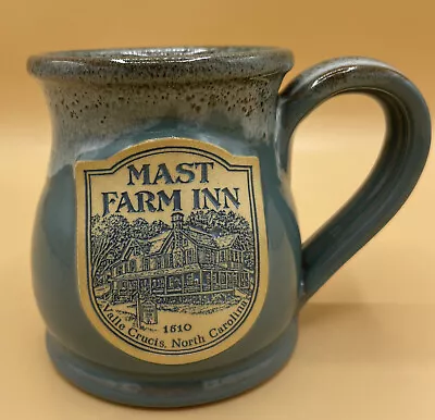 Mast Farm Inn Bed & Breakfast Deneen Pottery Drip Coffee Cup Mug North Carolina • $24.95