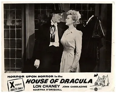 House Of Dracula Original Lobby Card John Carradine Martha O'Driscoll Horror  • $49.99