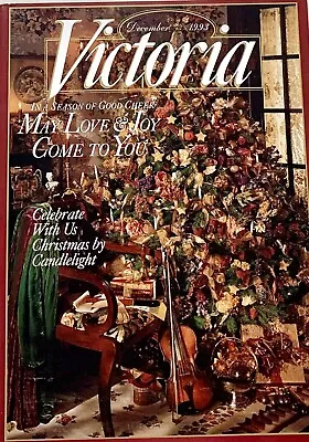 December 1993 VICTORIA Magazine Volume 7 No.12 Good Condition - Christmas • $16