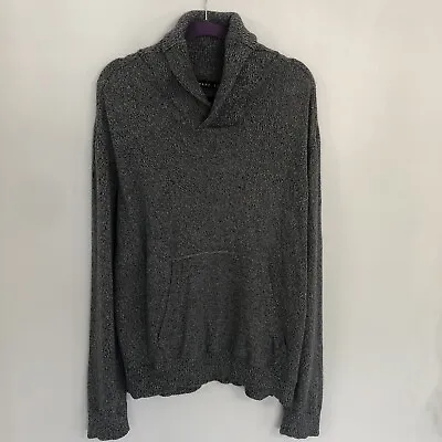 MARC ECKO Cut & Sew Men Heathered Grey Long Sleeve Pullover Knit Sweater Sz XXL • $24