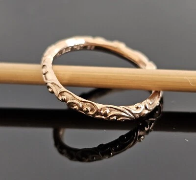 $48 • Buy Pandora Rose Regal Beauty Filigree Silver Ring 187690 Size 58 Free Post