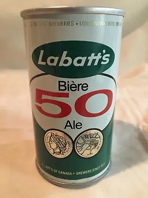 Vintage Labatts 50 Biere Ale Straight Side Can Union Made In Canada 12oz NEAT! • $3.99