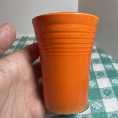 $19.99 • Buy Vintage Orange Water Tumbler Orange Fiestaware Fiesta Poppy 