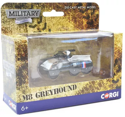 Corgi Military Legends In Miniature M8 Greyhound Diecast Metal Tank CS90640 • $12.99
