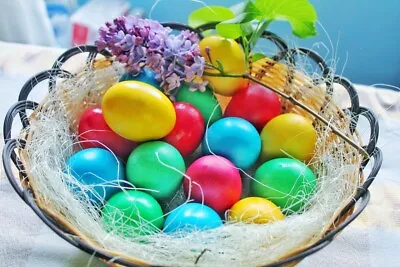 Easter Egg Dye Paint 5 Colours - Decorating Craft Eggs Value Kit  Dye + Stickers • £6.99