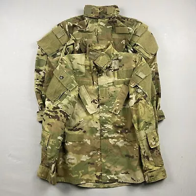 2x USGI Air Crew Coat Combat Jacket Multicam OCP Medium Shirt Camo Aurora Lot • $24.99