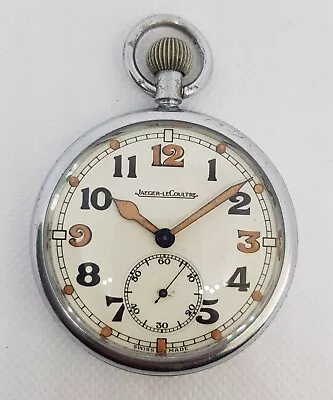 £299.99 • Buy Collector Quality Serviced Jaeger LeCoultre WW2 Military Issue GSTP Pocket Watch