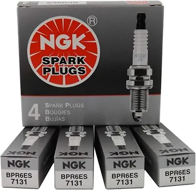 4 Spark Plug 7131 NGK BPR6ES Mercruiser 525EFI 600SCi Suzuki 60-70 Johnson 4STK • $12.86