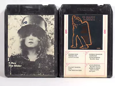 T. REX - Electric Warrior The Slider  1971/2 Lot Of 2  US 8-TR Tapes EX Tested • $23.95