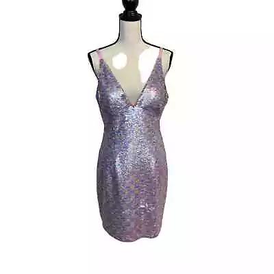 Aidan By Aidan Mattox Pastel Sequin Dress Size 12 • $60