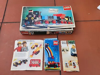  Vintage Lego 171 Box W/ Random Train Parts  Railways  & Booklets (incomplete) • $43