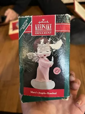 1990 Hallmark Ornament ROSEBUD 3rd In The Mary's Angels Series • $16