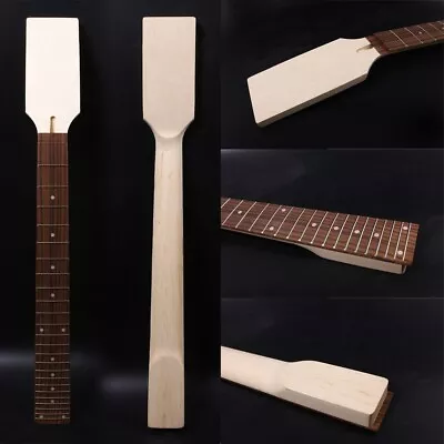 DIY 7string Wide Guitar Neck 24fret 25.5inch Maple Rosewood Paddle Blank Bolt On • $69.99