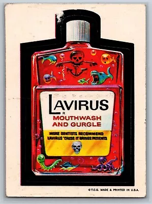 1973 Topps Wacky Packages Series 1 Lavirus  VG • $7.99