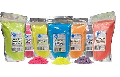 62 Flavours Premium Cotton Candy Floss Sugar 100g Sugar - Buy 3 Get 2 Free • £3.99