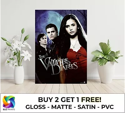 The Vampire Diaries TV Show Large Poster Art Print Gift In Multiple Sizes • £5