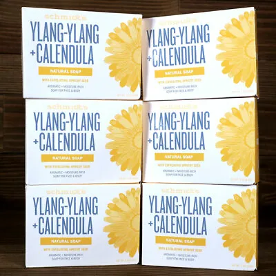 $18.99 • Buy Schmidt's Ylang-ylang Calendula Natural Bar Soap 6 -5 Oz Bars