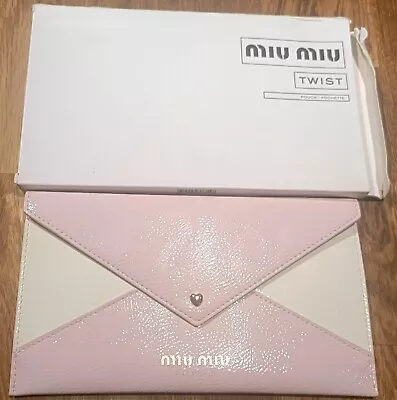 Miu Miu Pastel Pink Clutch Bag Brand New Authentic • £59.99