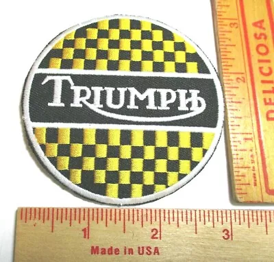  Triumph  Patch Vintage Collectible Old British Motorcycle Biker Memorabilia • $8.95