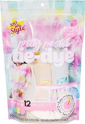 Just My Style Pretty Pastel Tie-Dye Arts Craft Kit + Hair Scrunchie - NEW • £9.99