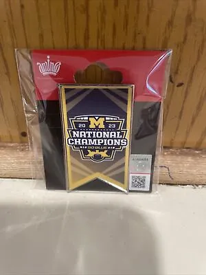 Michigan Wolverines Pin 2023 Champions 🔥🔥ready To Ship 🔥🔥NCAA 🏈🏈banner • $14.95