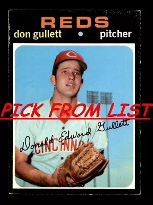 1971 Topps 3-249 Pick From List All PICTURED • $0.99
