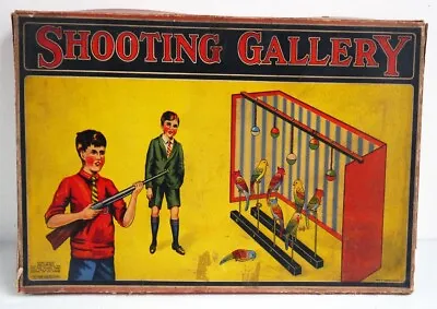 £225 • Buy Rare Vintage 3D Chad Valley SHOOTING GALLERY Boxed Toy Game C1920s