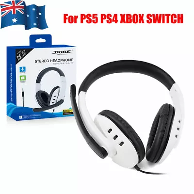 $19.95 • Buy DOBE Gaming Headset 3.5mm Headphone With Microphone For PS5 PS4 XBOX SWITCH