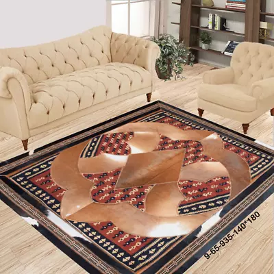 NEW 100% COWHIDE AND KILIM RUGS  Handmade CARPET PATCHWORK COWSKIN AREA RUG 9-65 • $280